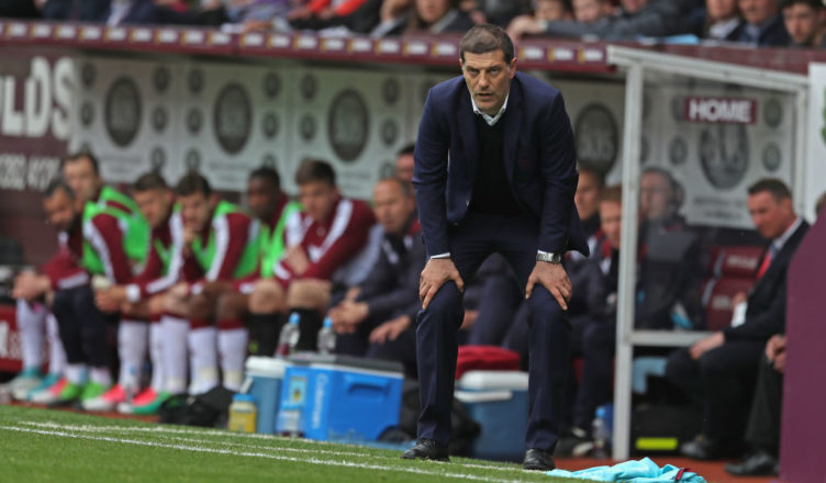 BURNLEY, ENGLAND - MAY 21: Slaven Bilic, Manager of West Ham United reacts during the Premier League match between Burnley and West Ham United at Turf Moor on May 21, 2017 in Burnley, England.  (Photo by Mark Robinson/Getty Images)